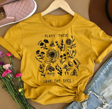 Charger l'image dans la galerie, T-shirt femme - Plant these save the bees