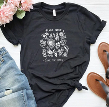 Charger l&#39;image dans la galerie, T-shirt femme - Plant these save the bees
