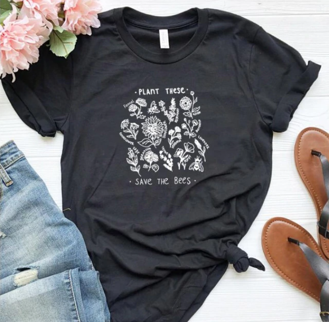 T-shirt femme - Plant these save the bees