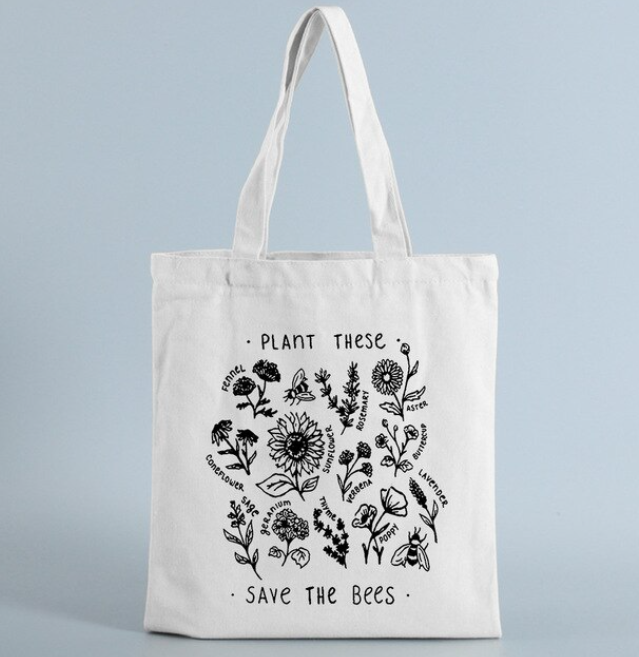 Tote bag - Plant these save the bees